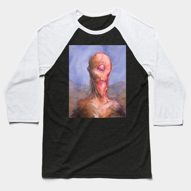 Cyclops Baseball T-Shirt by VinceLocke